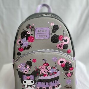 Kuromi Sanrio Loungefly mini backpack